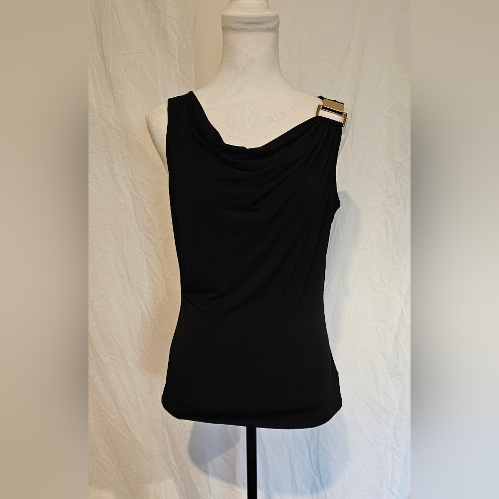 *EUC* Michael Kors Black and Gold Women's Top
